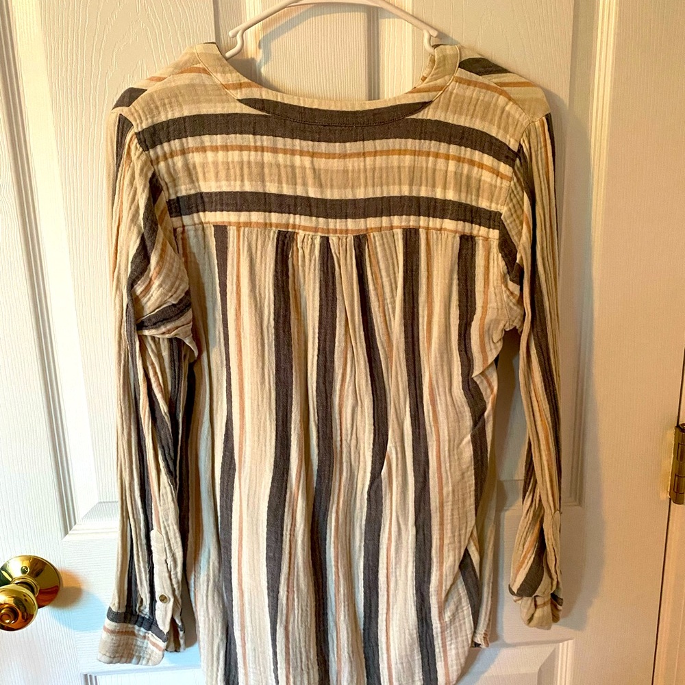 Large button down shirt. Worn a couple times.